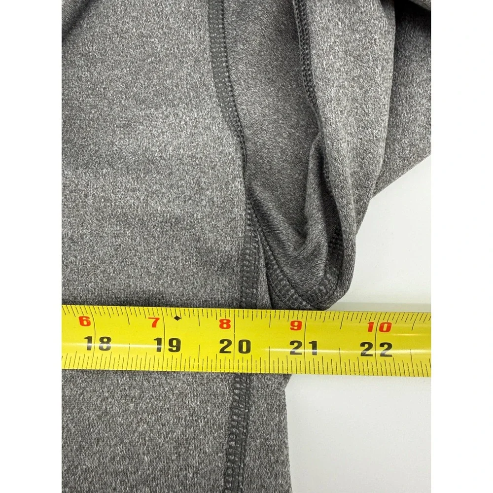 The North Face Tech 1/4 Zip Pullover Mens Large‎ Gray Heathered Mock Neck Logo